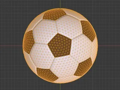 Soccer ball 3D model 28