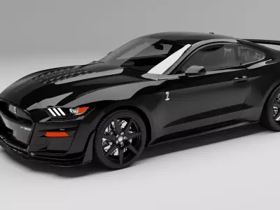 Ford Mustang Shelby With interior 3D model