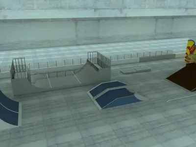 Skate Park Free 3D model