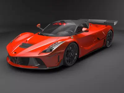 Ferrari Laferrari Low-poly 3D model