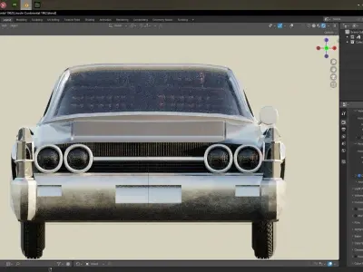 Lincoln Continental 1962 3D model