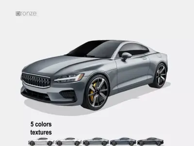 Polestar 1 2020 Low-poly 3D model