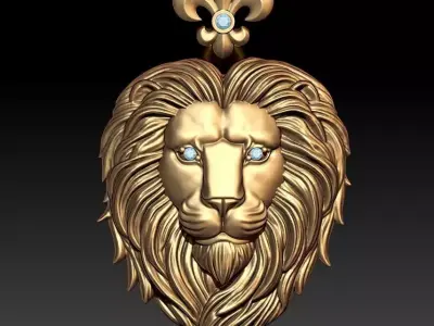 LION PENDANT 2 3D print model