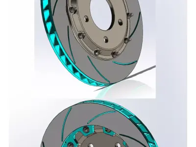 12 Models of disk brake 3D model