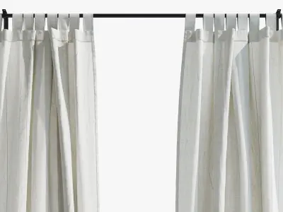 Ikea Lenda Curtains 3D model