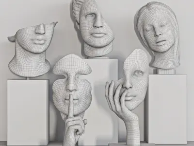 decorative set 47 3D model