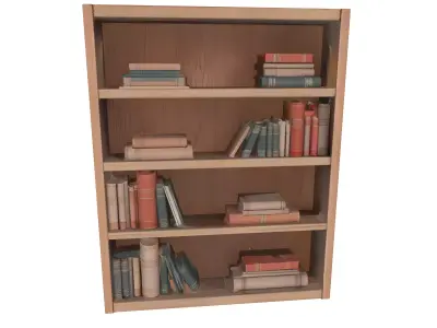 BOOKSHELF 3D model purchase