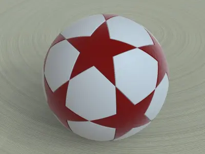 Champions League football 3D model