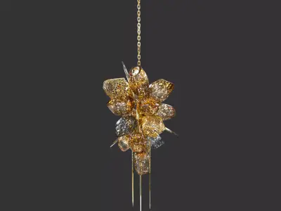 Britannica Chandelier Vertical 3D model