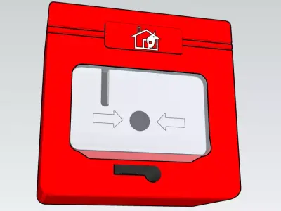 global fire equipment manual pull station 3D print model