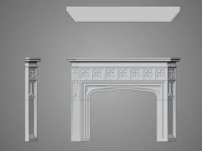 Throwbridge fireplace - 3D printing 3D print model