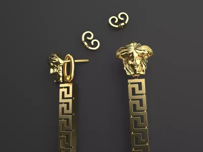 Versache earrings 3D print model