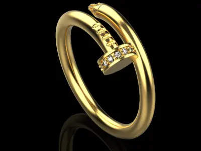 Nail Ring 51455 3D print model