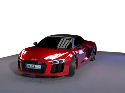 Audi r8 2018 3D model