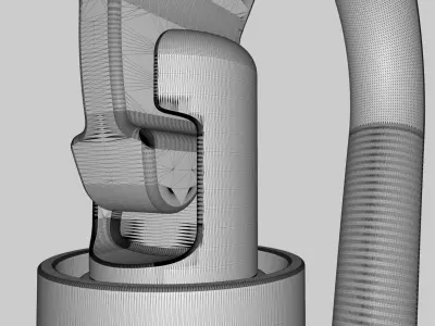 Large Screwgate Carabiner 3D model