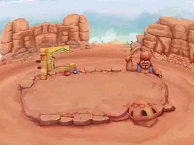 Game Low Modal - Aladdin Desert 03 3D model