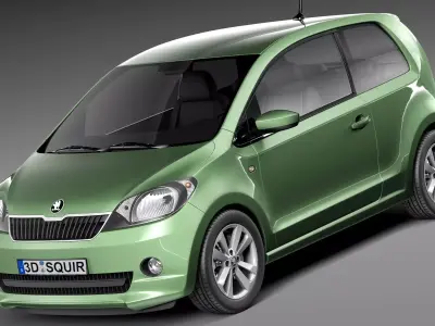 Skoda CitiGo 2013 3D model