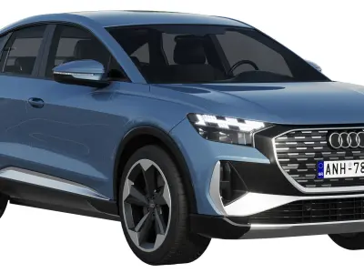 Audi Q4 Sportback e-tron 2021 3D model