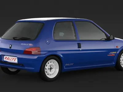 Peugeot 106 RALLYE 3D model