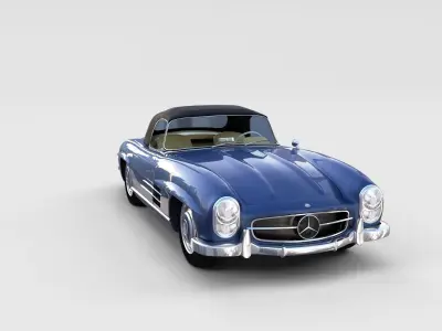 Mercedes 300SL Roaster Top rev 3D model