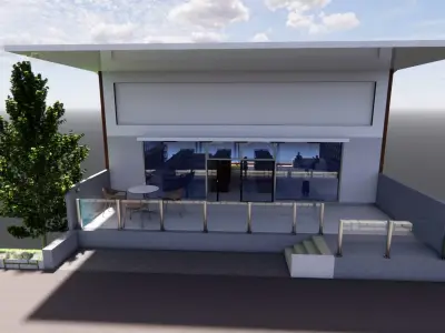 3D Model of Stage Supermarket Building 3D model