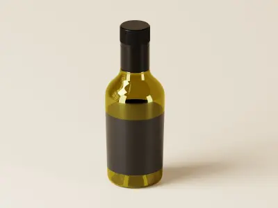 Olive oil or Luxury Oil bottle 3D Model Low-poly 3D model