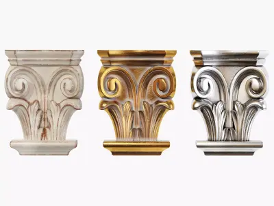 Classic capitel 02 3D model