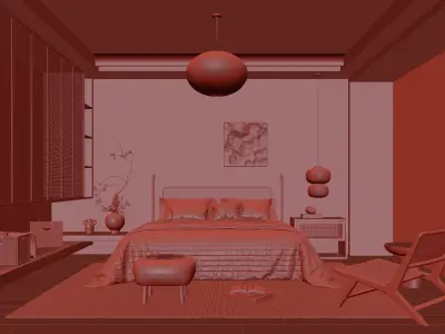  Bedroom interior 66 3D model