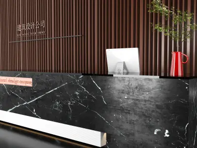 Office Lobby Modern Hotel lobby 3D model