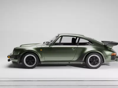 Porsche 911 Turbo 930 Low-poly 3D model