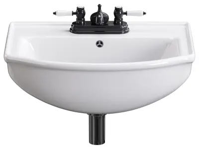 Wall Mounted Bathroom Sink 3D model