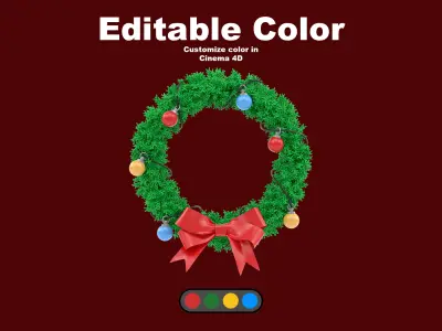  Christmas Collection 3D Icon Pack Low-poly 3D model