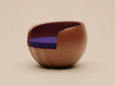 Woodys High Quality Chairs Colletion PBR 002 3D model