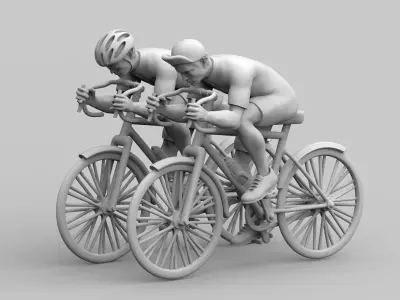 cyclist 3D print model