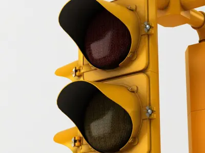 Hanging Traffic Light 3D model