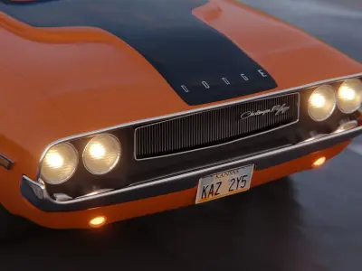 dodge challenger 3D model by talhaacikel3