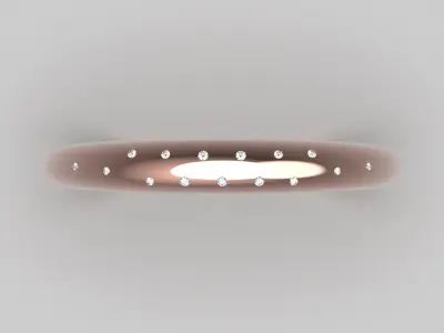 Womens Bangle Bracelet Model bg0036 3D print model