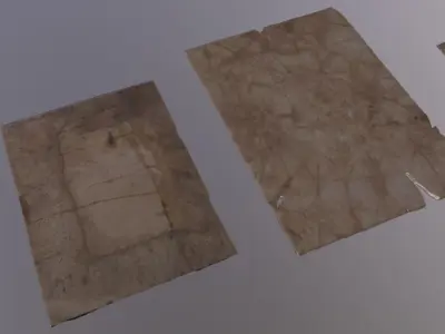 Stained Paper Low-poly 3D model