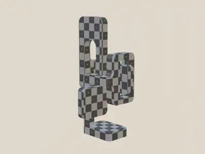 modern sculpture Low-poly 3D model purchase