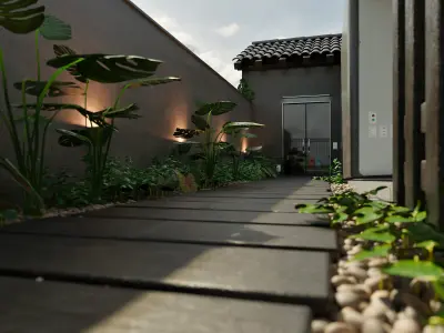 Modern Garage 3D model