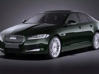 Jaguar XF 2017 VRAY 3D model