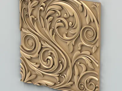 Wall Panel 003 3D model