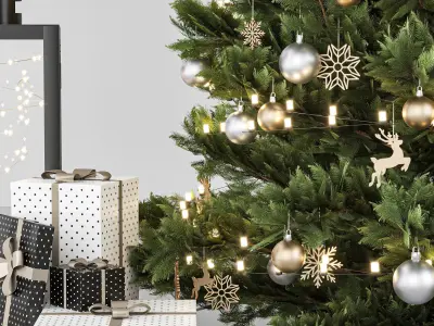 Christmas Decoration Set 3D model