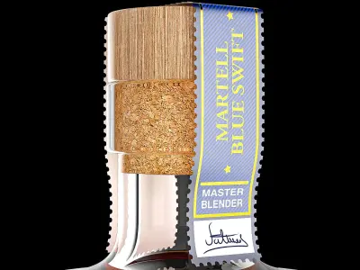 Martell bluebird bourbon 3D model