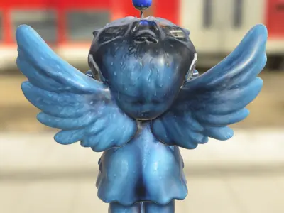 Crying Candle Angel 3D model