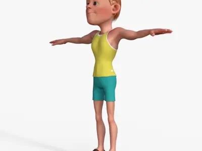 Sporty Man 3D model