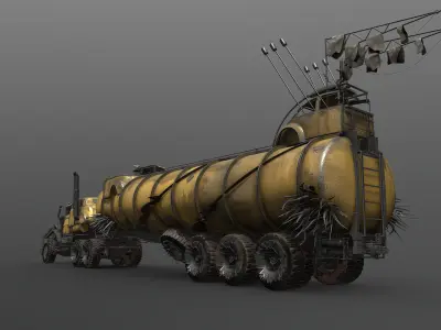 Mad Car 8k resolution 3D model