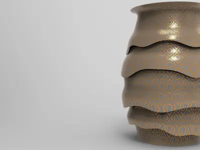 Lostry Stool Low-poly 3D model