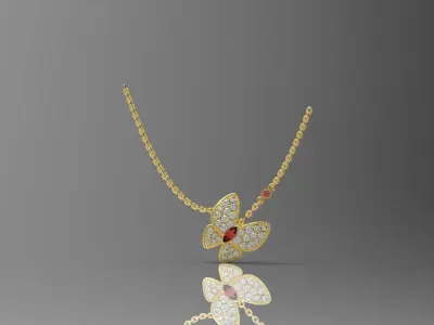 Pendant  butterfly N - 215 3D print model