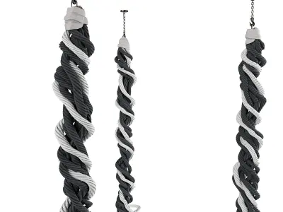 Decorative rope art 3D model
